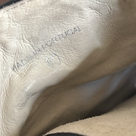 Maje Metallic Gold and White High-Top Sneakers size 40 Y2K 90's - Picture 11 of 14